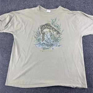 Team Realtree Bass Fishing T-Shirt XL Comfort Colors Outdoors Graphic Tee